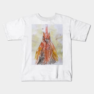 Red Rooster portrait Kids T-Shirt